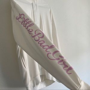 One Spo white oversized hoodie